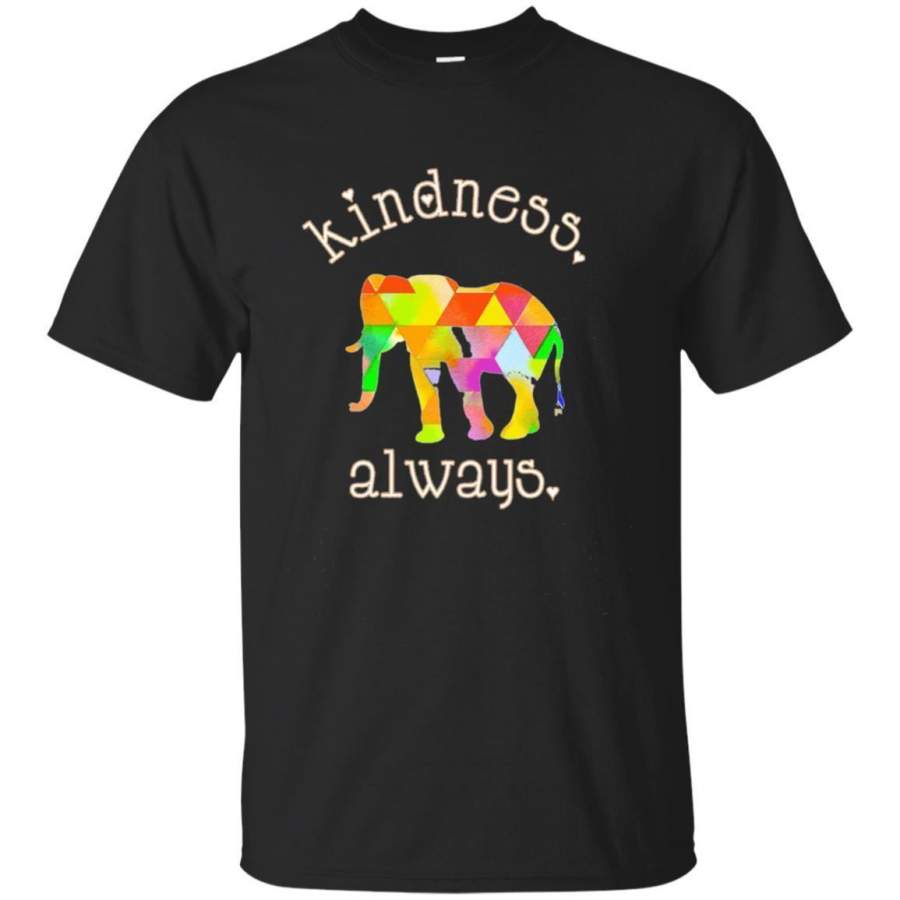 AGR Kindness Always Peaceful Elephant Statement Long Sleeve Tee