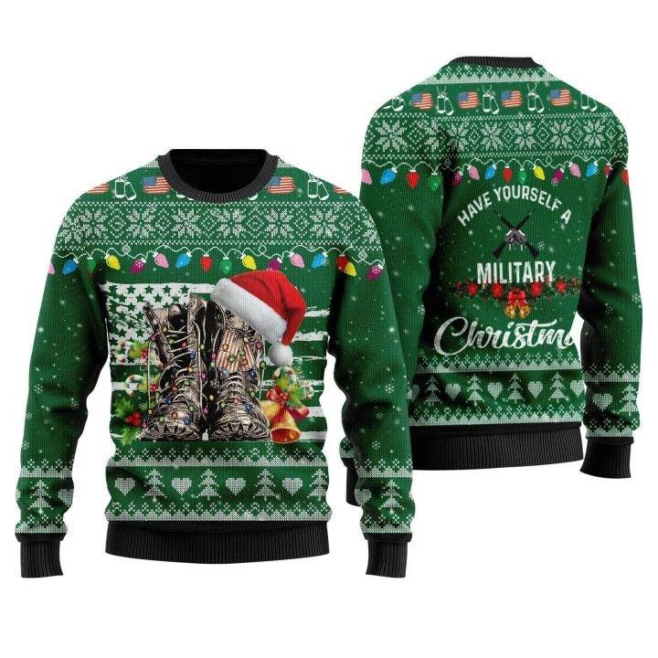 Soldiers Have Yourself A Military Ugly Christmas Sweater | For Men & Women | Adult | Us5709