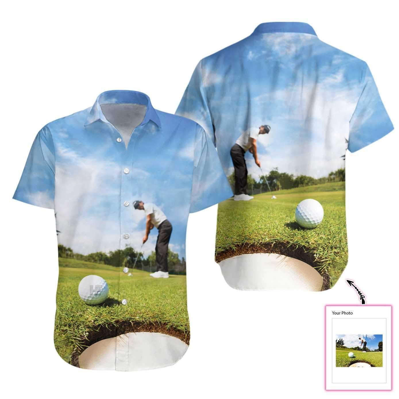 Cover Your Body With Amazing Personalized Photo Golfer Hawaii Aloha Shirts Customize L Ha48777