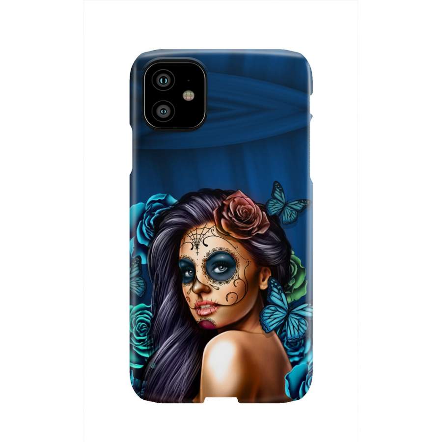 Blue Calavera Phone Case