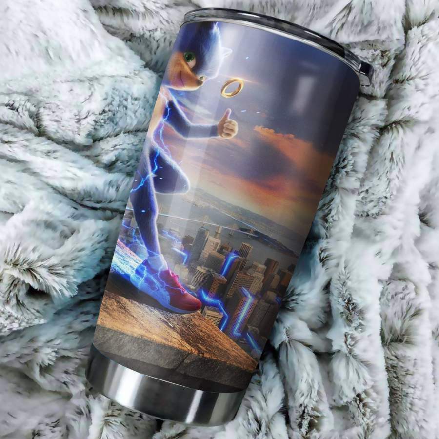 Sonic The Hedgehog Hd  – Perfect Gift  Traveling Mugs Insulated Stainless Steel Tumbler Cup