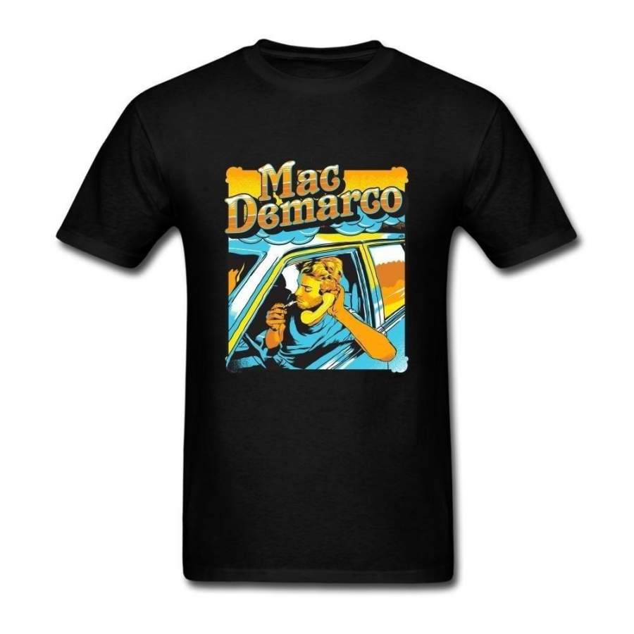 Sunrain Men’S Mac Demarco Smoke Poster T Shirt