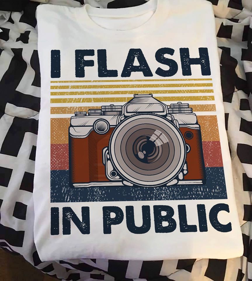 Camera I Flash In Public Standard Men T-shirt