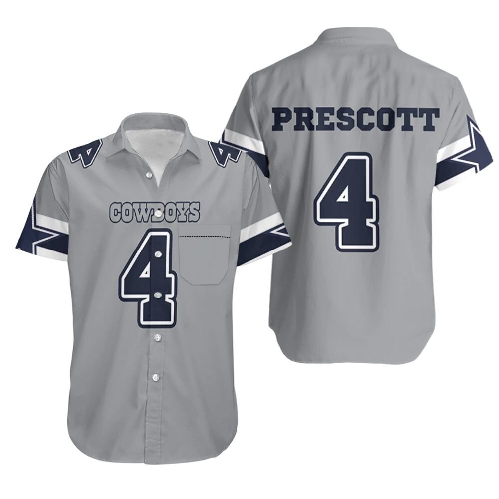 04 Dak Prescott Cowboys Jersey Inspired Style Hawaii Shirt Ha86627