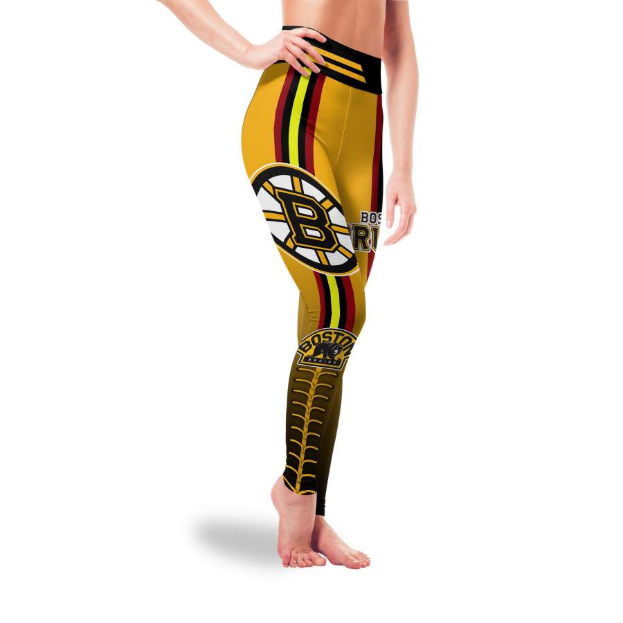 Cute Twins Logo Boston Bruins Leggings For Fans