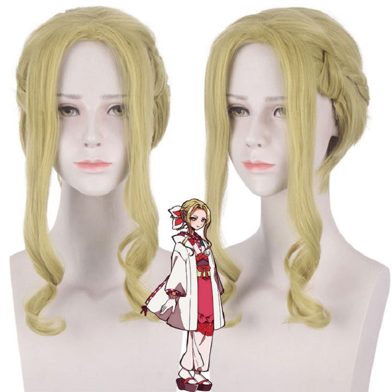 Toilet-bound Hanako-kun Yako Cosplay wig Synthetic Hair Halloween Party Toilet Bound Jibaku braided wavy Yako Wigs + wig cap alx