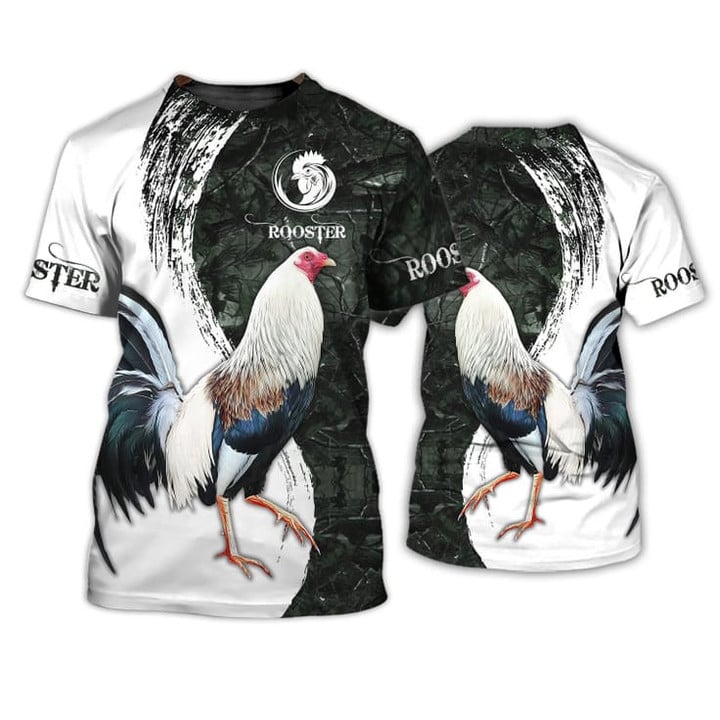 Customized Rooster Mexican 3D All Over Print Shirt, Mexican Shirt For Him, Rooster Camo Shirts