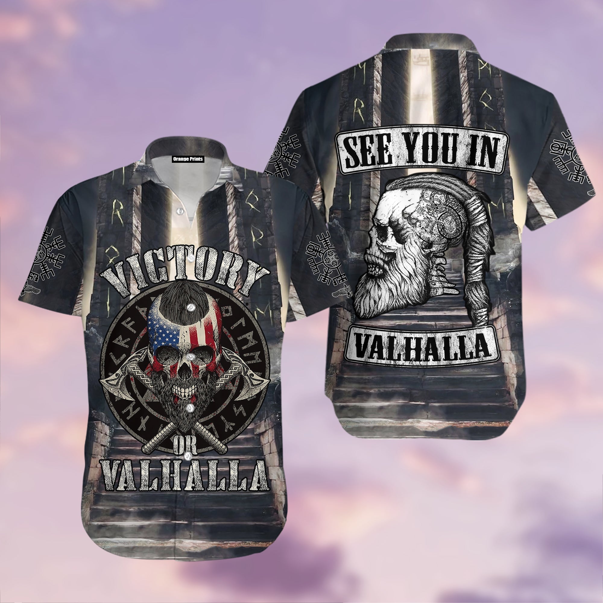 Viking Warriors Valhalla Hawaii Shirt For Men Women Adult Ha105659