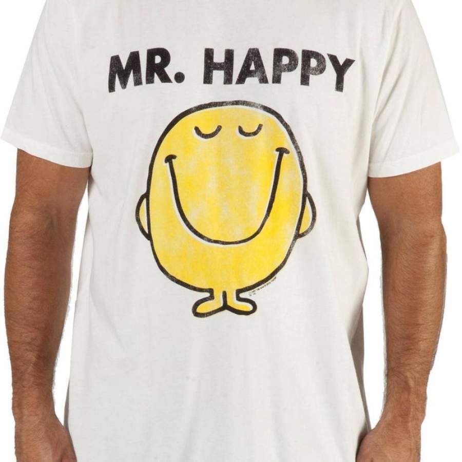 Mr Happy Shirt By Junk Food Hoodie Sweatshirt T-Shirt