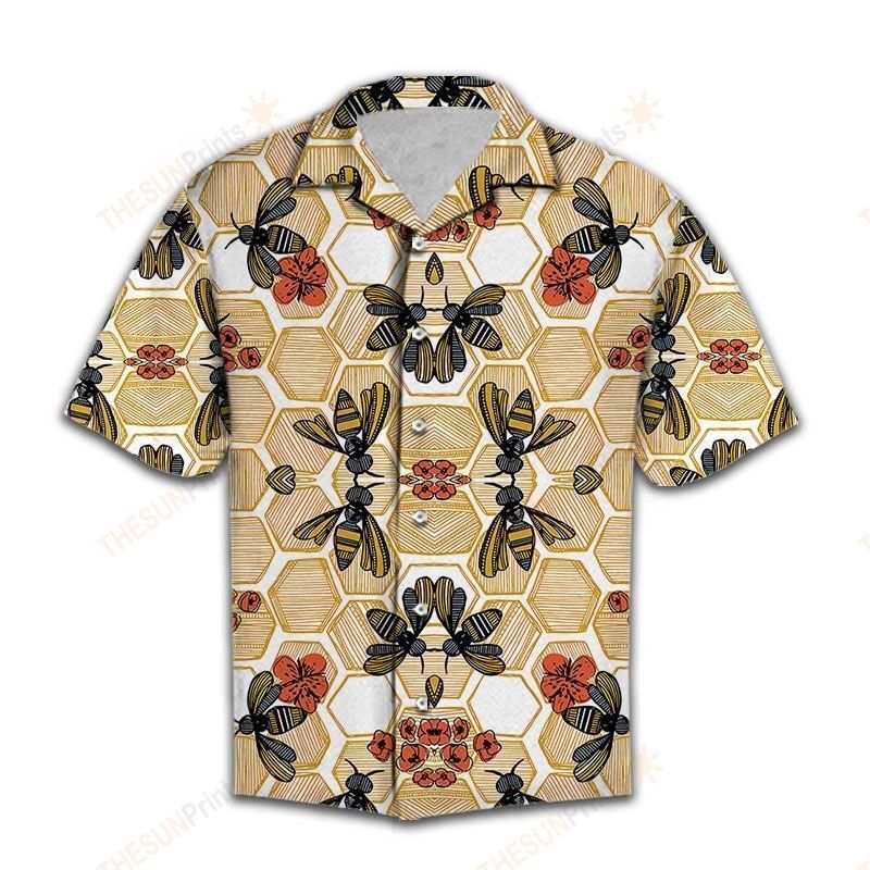 Honey Bee Hawaiian Shirt Ha14682