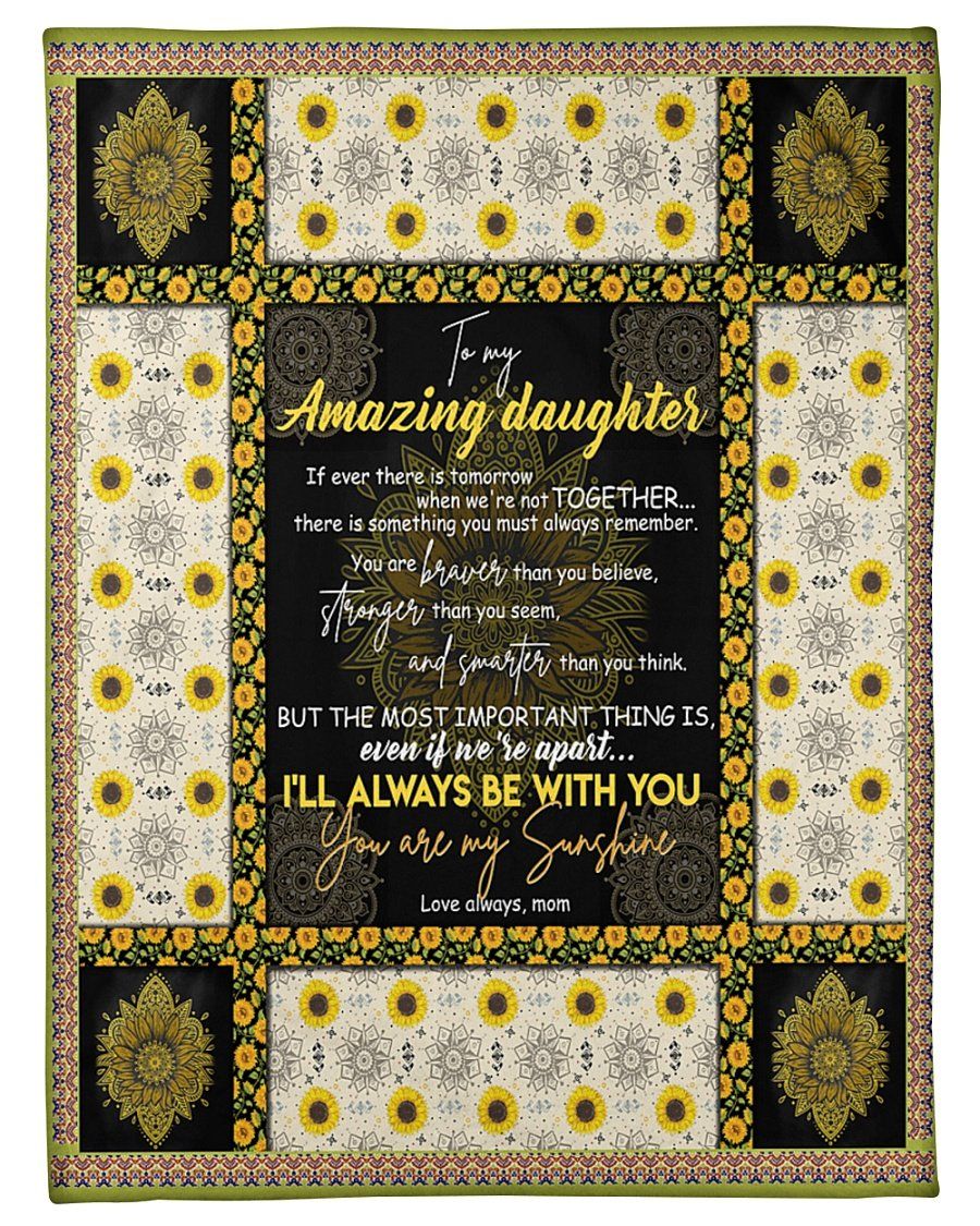 [Personalized Name] Henna I’Ll Always Be With You Fleece Blanket, Sherpa Blanket, Gift For Family Member, Friends Gift, Christmas Gift, Home Decor, Home Living