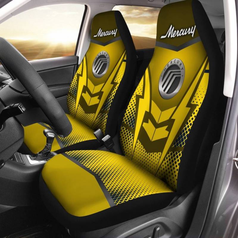 Mercury TDV Car Seat Cover (Set of 2) Ver 1 (Yellow)