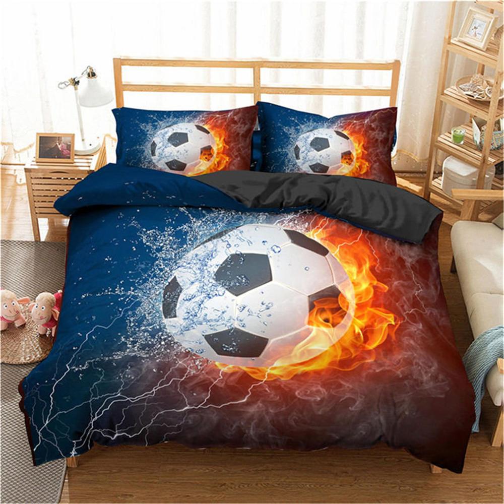 3D Sport Series Printing Bedding Set Football Basketball Tennis Bedding Sets Bedclothes  Duvet Covers