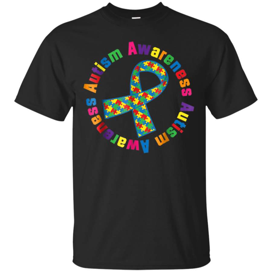 AGR Autism Awareness Puzzle Ribbon T-Shirt