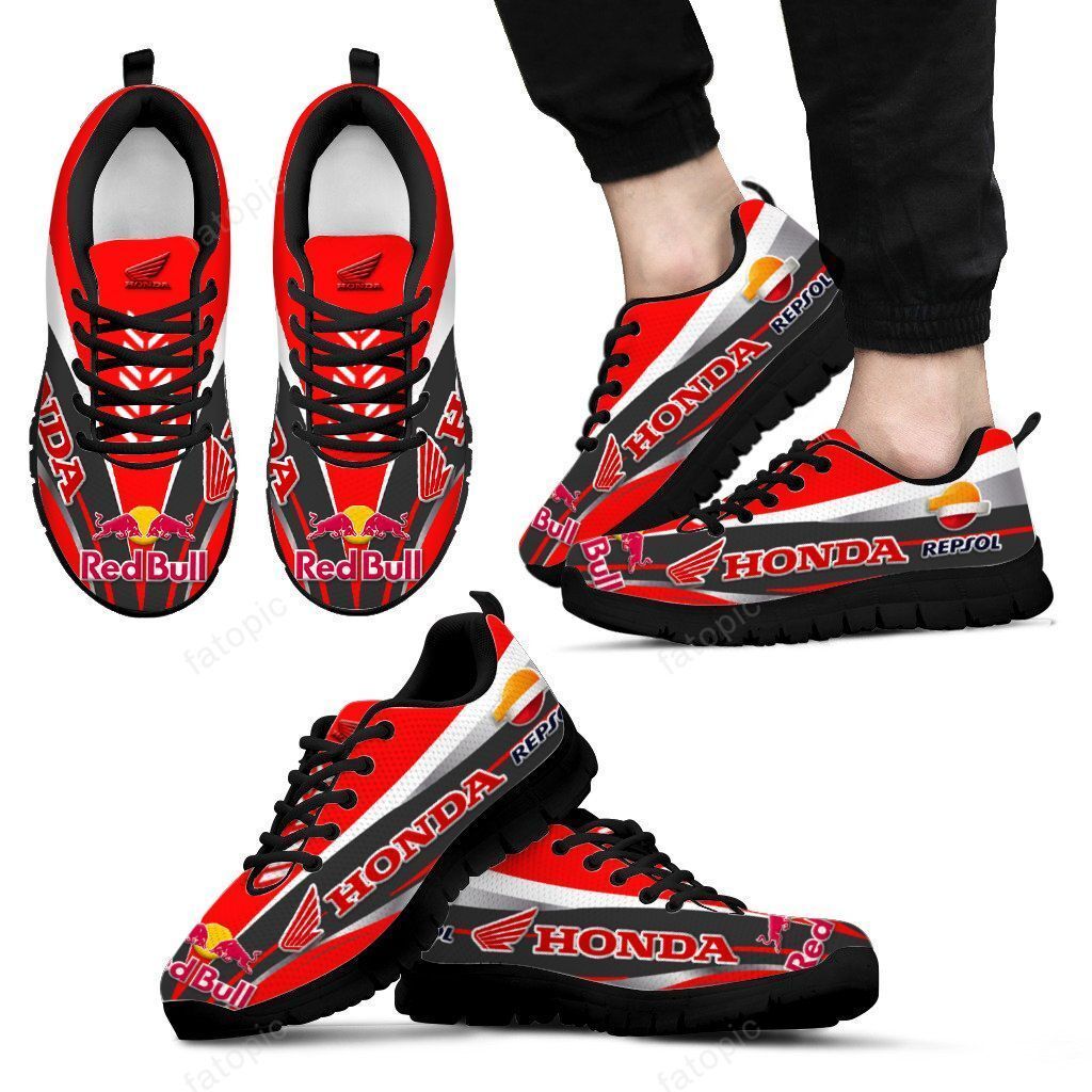 3D Printed Repsol Honda Vth-Ht Sneakers Ver 1 For Men & Women (Red)