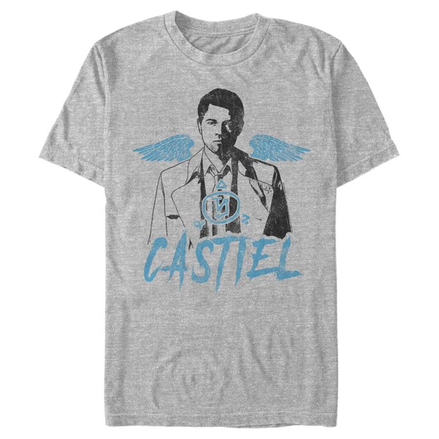 Supernatural Men’s Castiel Angel Wings  T Shirt