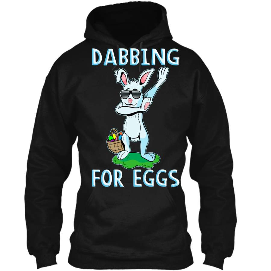 Dabbing Easter Bunny kids t Shirt Pullover Hoodie 8 oz