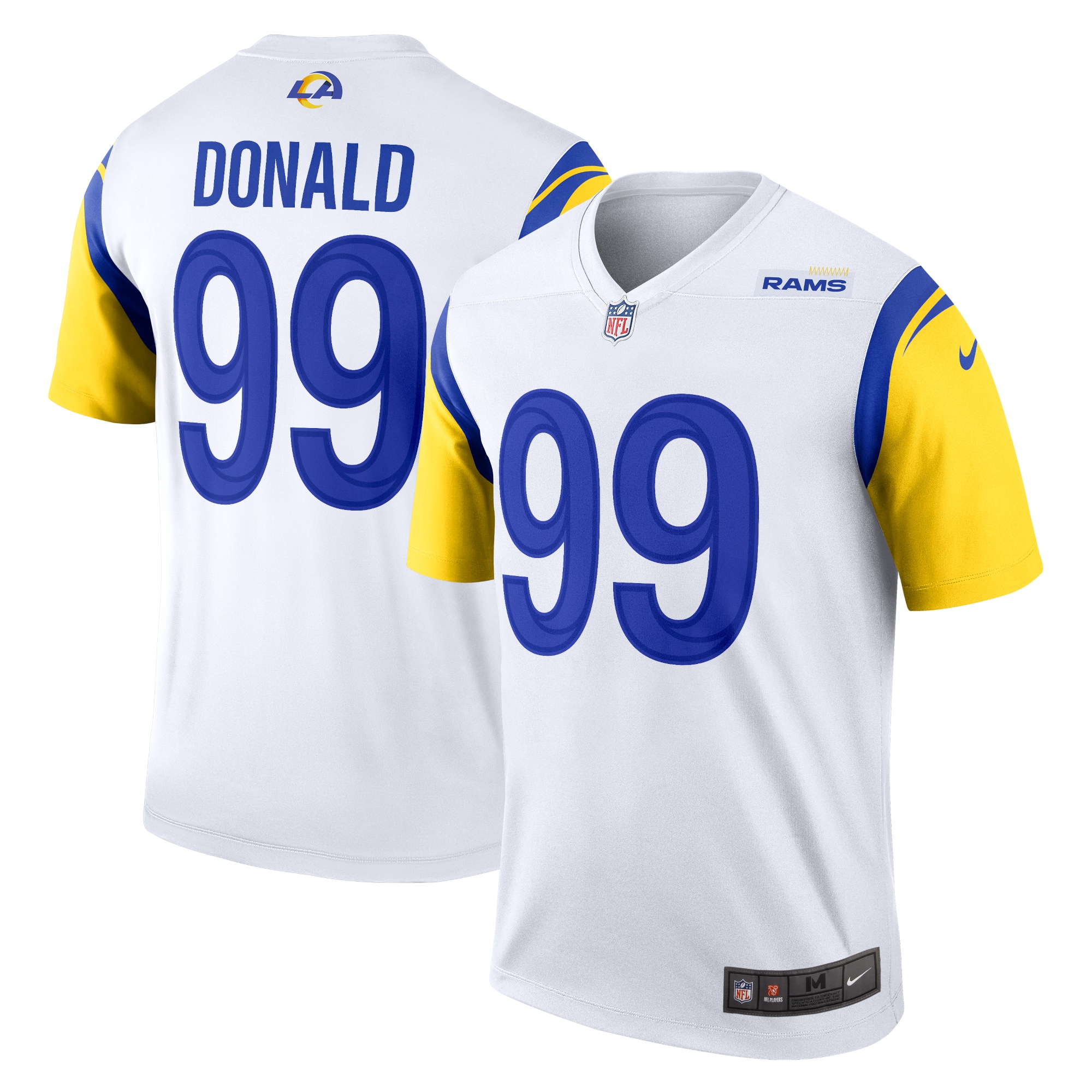 Men’s Los Angeles Rams Aaron Donald White Legend Jersey