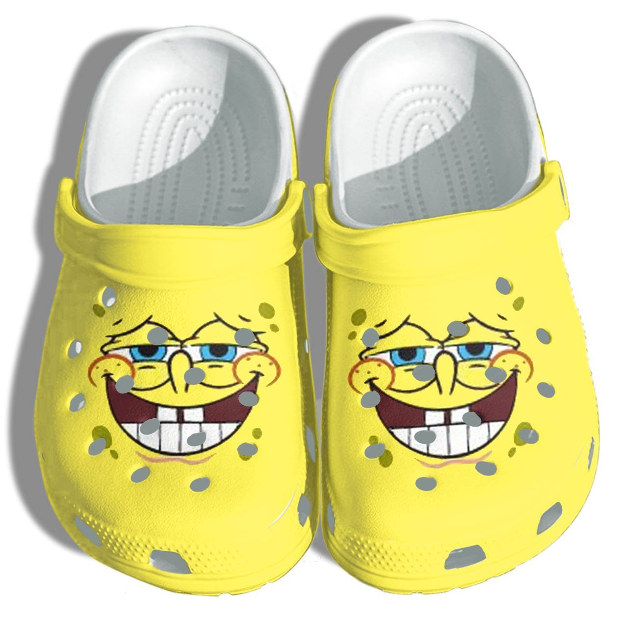 Sponge Funny Clogs Shoes – Beach Clogs Sponge Troll Face Gifts For Men Women