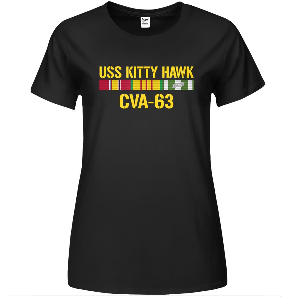 Uss Kitty Hawk Cva-63 Vietnam Veteran Premium Womens T Shirts