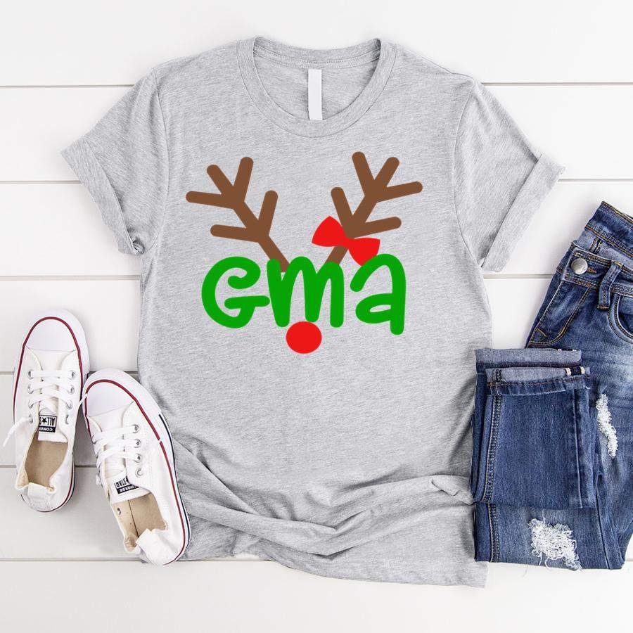 Personalized Gma Reindeer Christmas Shirt