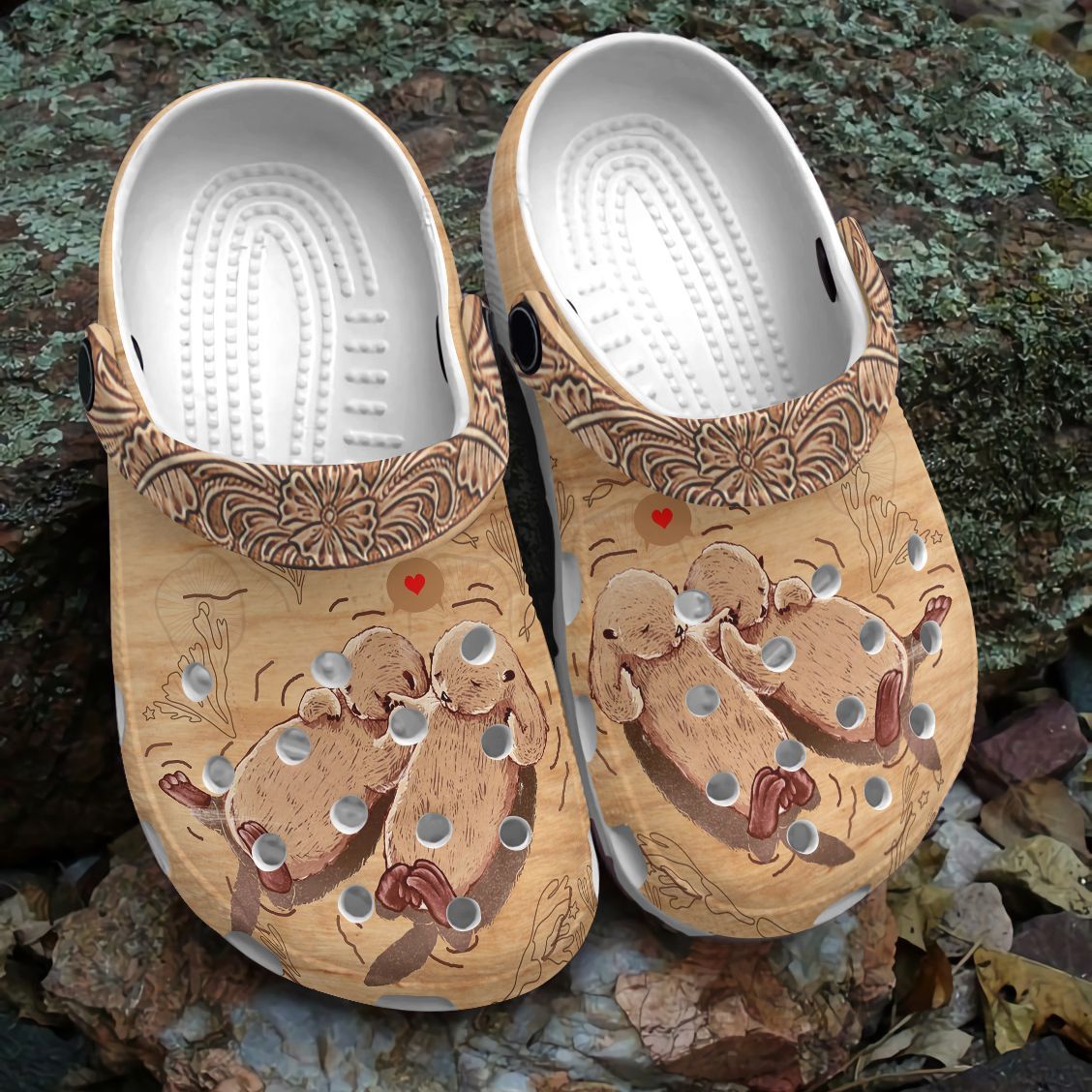 Otter Personalized Clog Custom Crocs Comfortablefashion Style Comfortable For Women Men Kid Print 3D Otter Couple