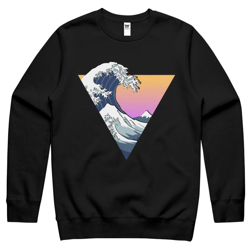 Great Wave Aesthetic Crewneck Sweatshirt