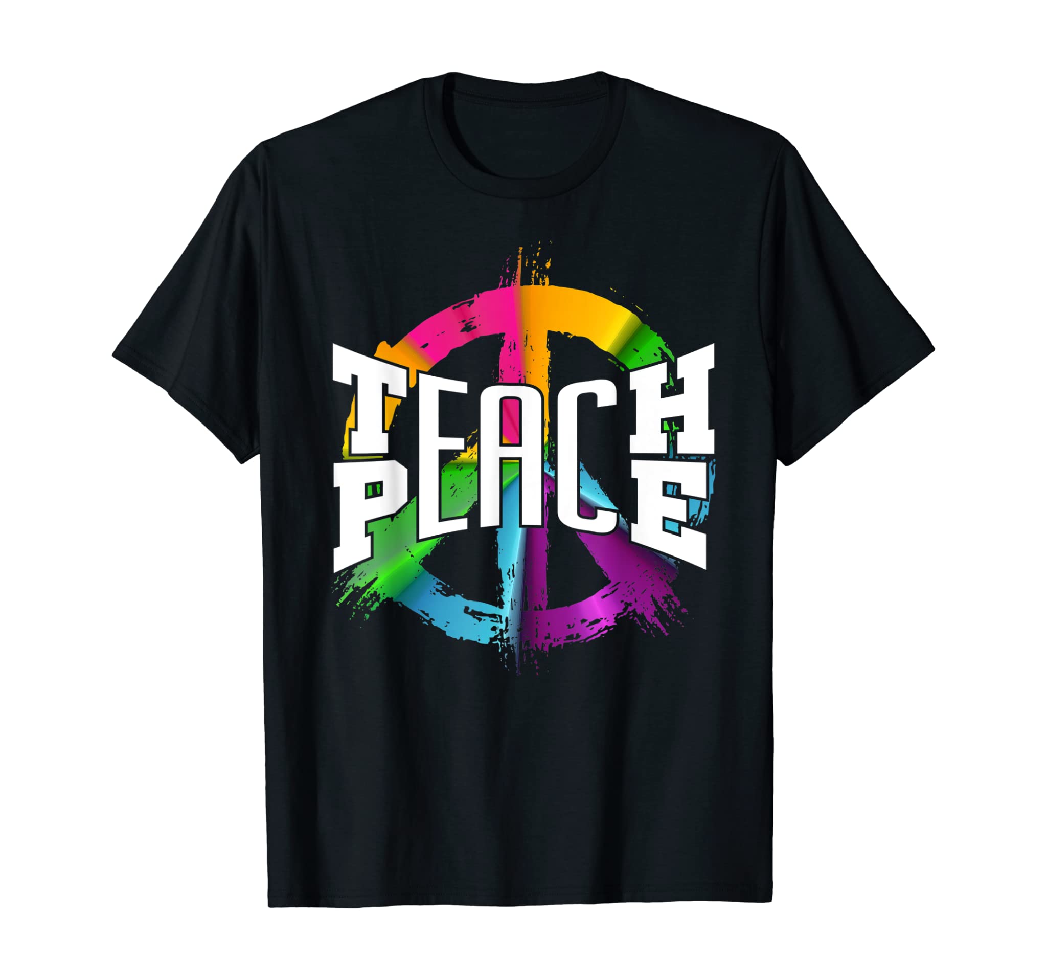 Teach Peace Hippie Freedom Preschool Teacher T-Shirt