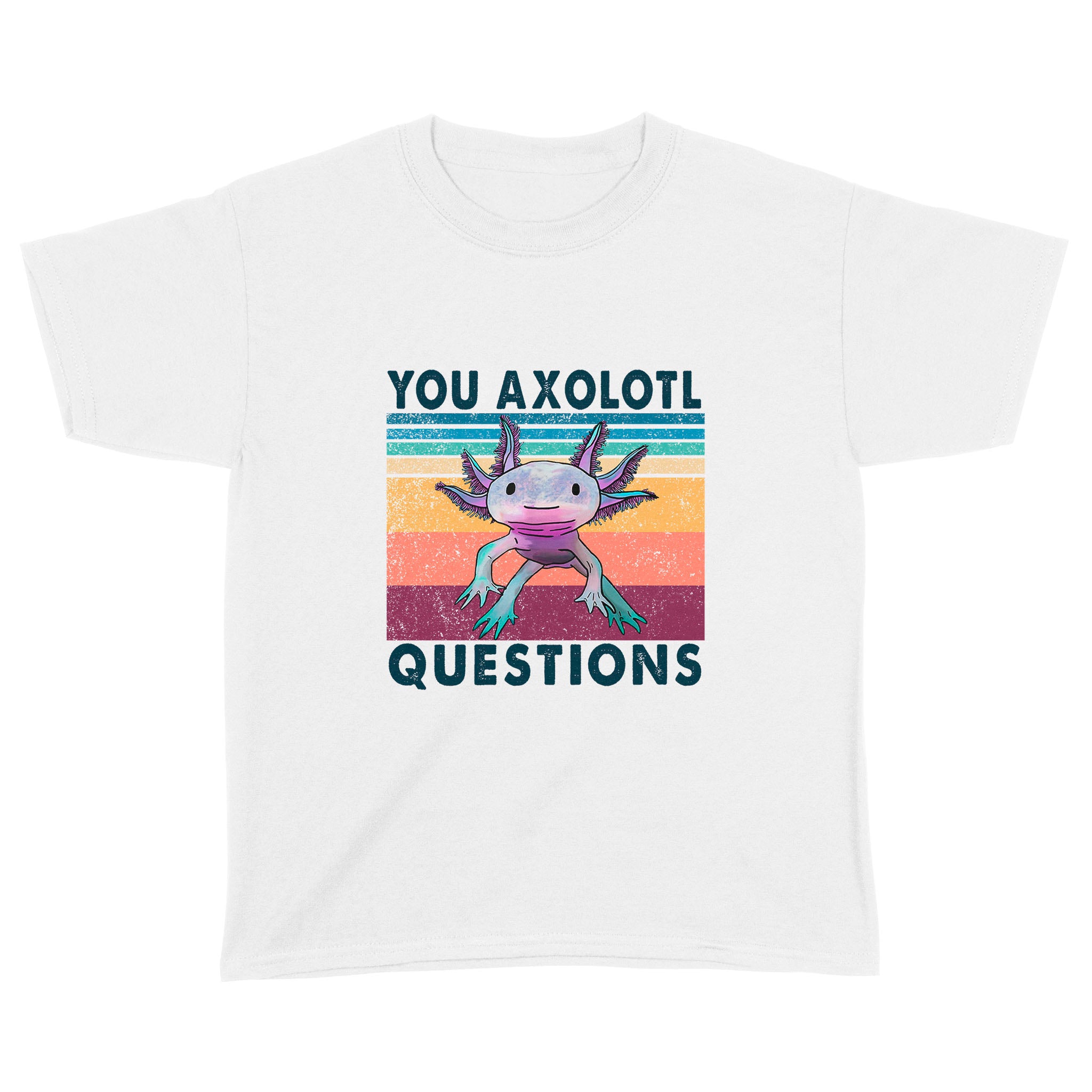 Your Axolotl Questions Vintage Funny Shirt Animals Graphic Shirt, Gift For Animal Lovers – Standard Youth T-Shirt