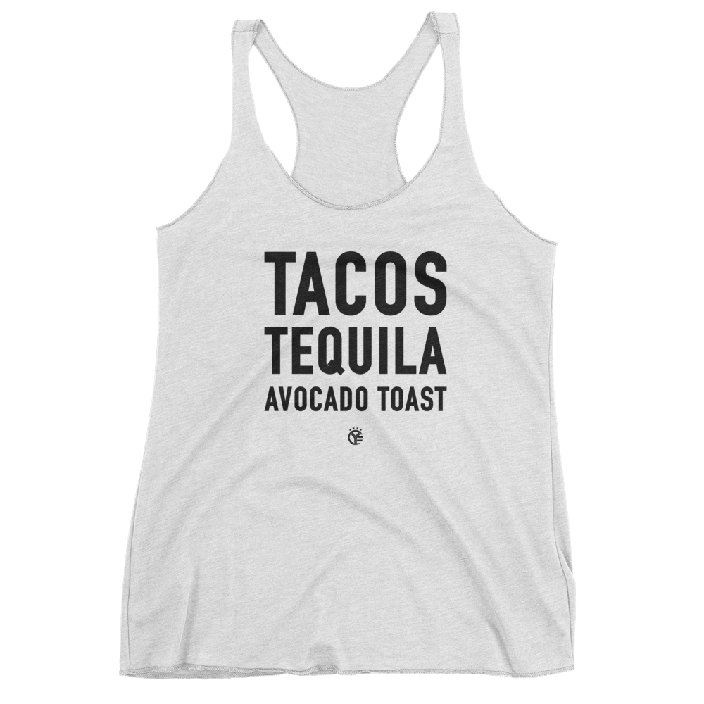 Tacos Tequila Avocado Toast Tank Top