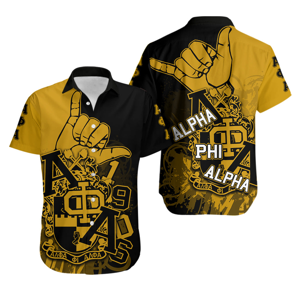 Alpha Phi Alpha Hawaiian Shirt Crest Lt6