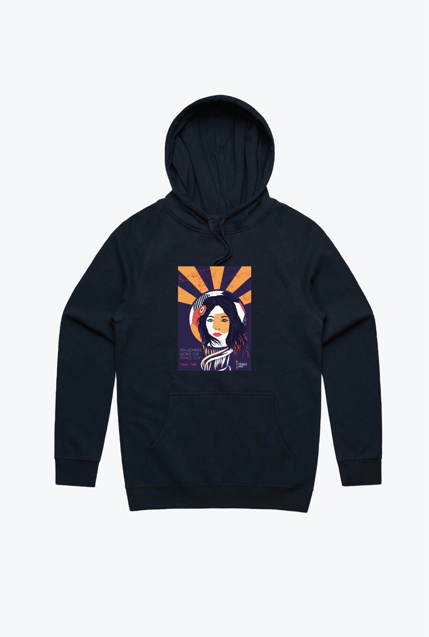 Fifa Women’S World Cup France 2019 Poster Hoodie – Navy