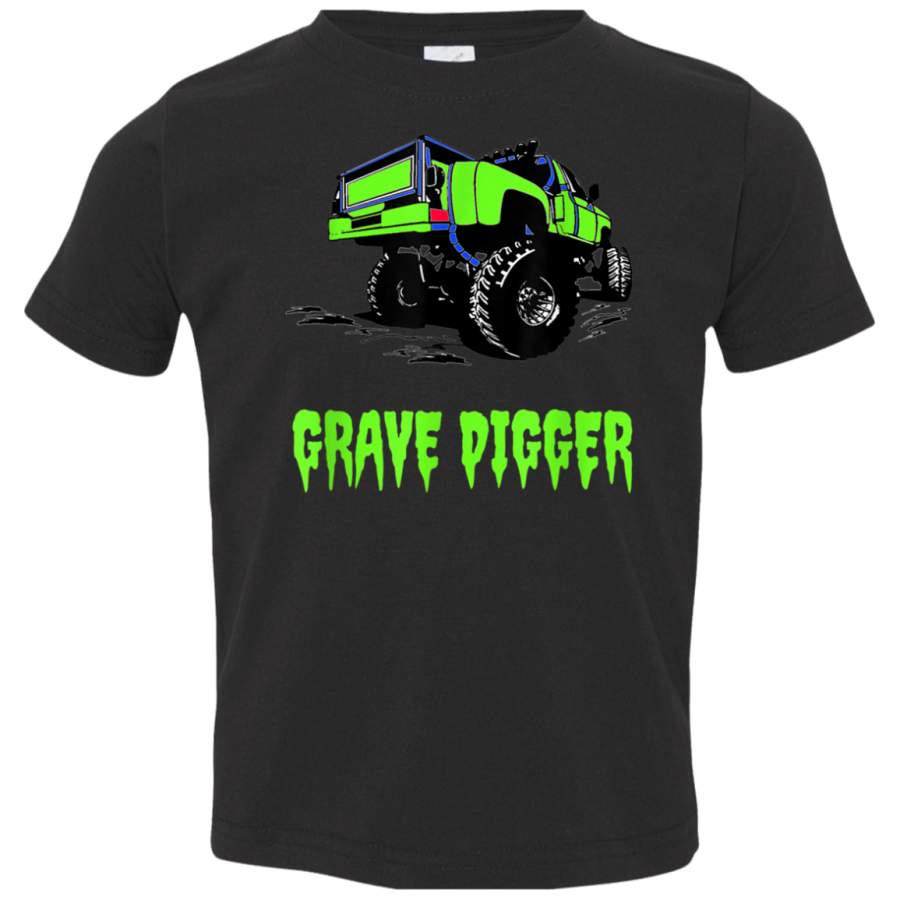 Monster Truck Grave Digger Rad T Shirt 3321 Rabbit Skins Toddler Jersey T-Shirt