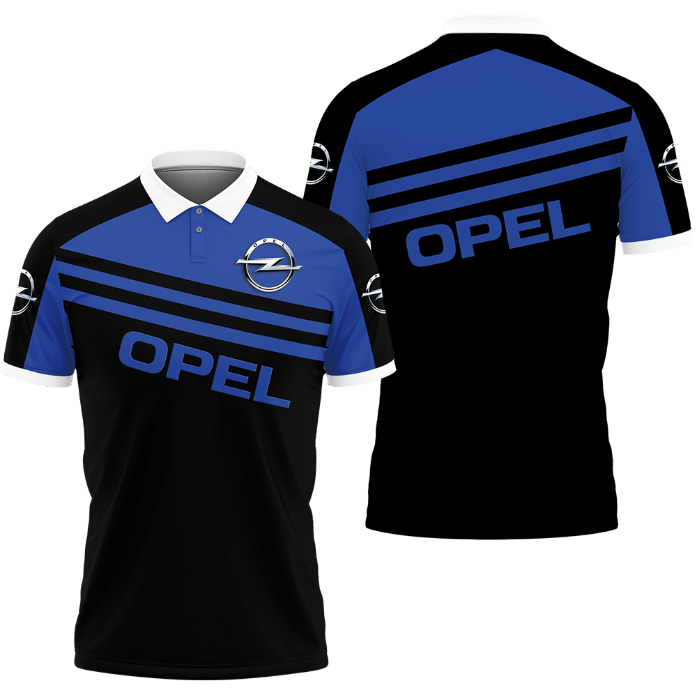 3D Printed Opel TTT-VA Polo Shirt Ver 2 (Blue) New Fashion