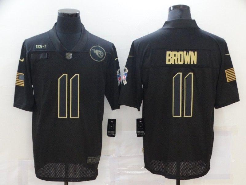 Tennessee Titans A.j. Brown #11 NFL 2020 Black Jersey