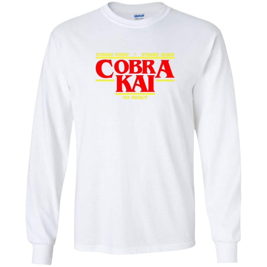 AGR Cobra Kai – Strike First, Hard, No mercy Long Sleeve T-Shirt