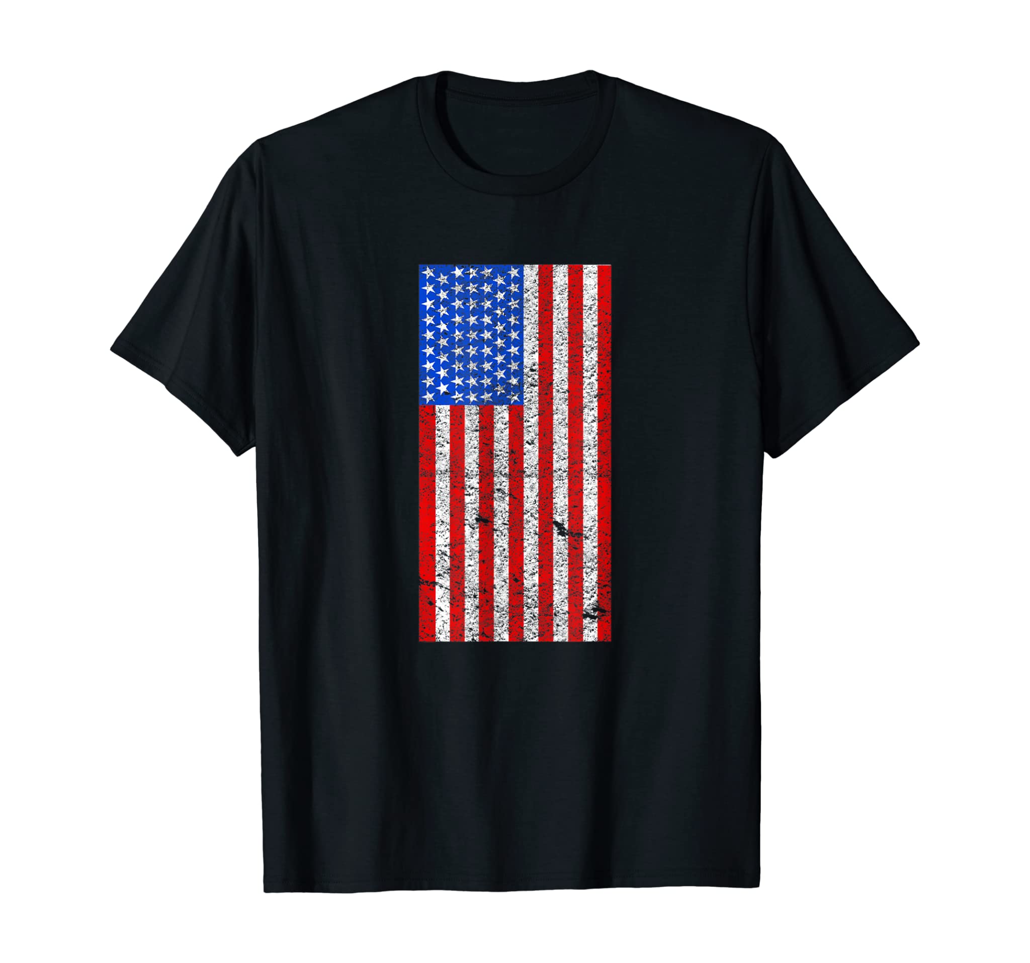 Distressed American Flag 4Th Of July Independence Day Tee