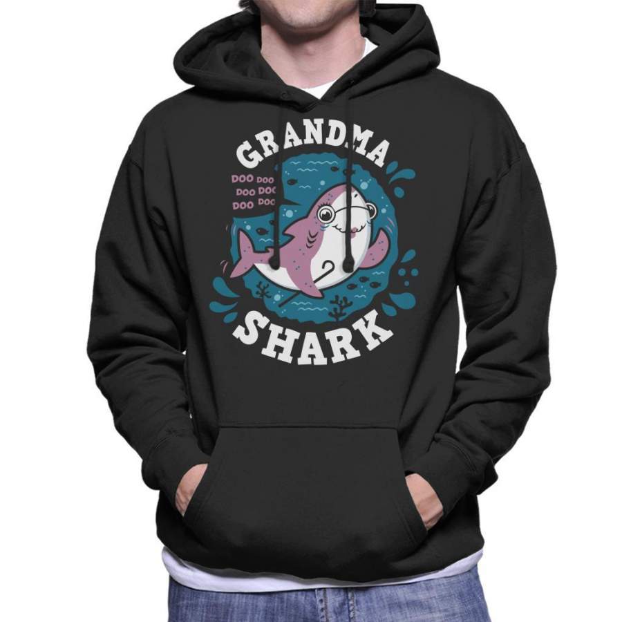 Baby Shark Family Grandma Men’s Hooded Sweatshirt