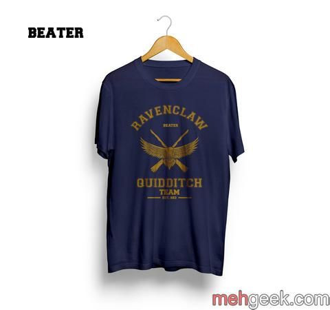 Pa Ravenclaw Beater Quidditch Team Shirt Meh Geek Shirt