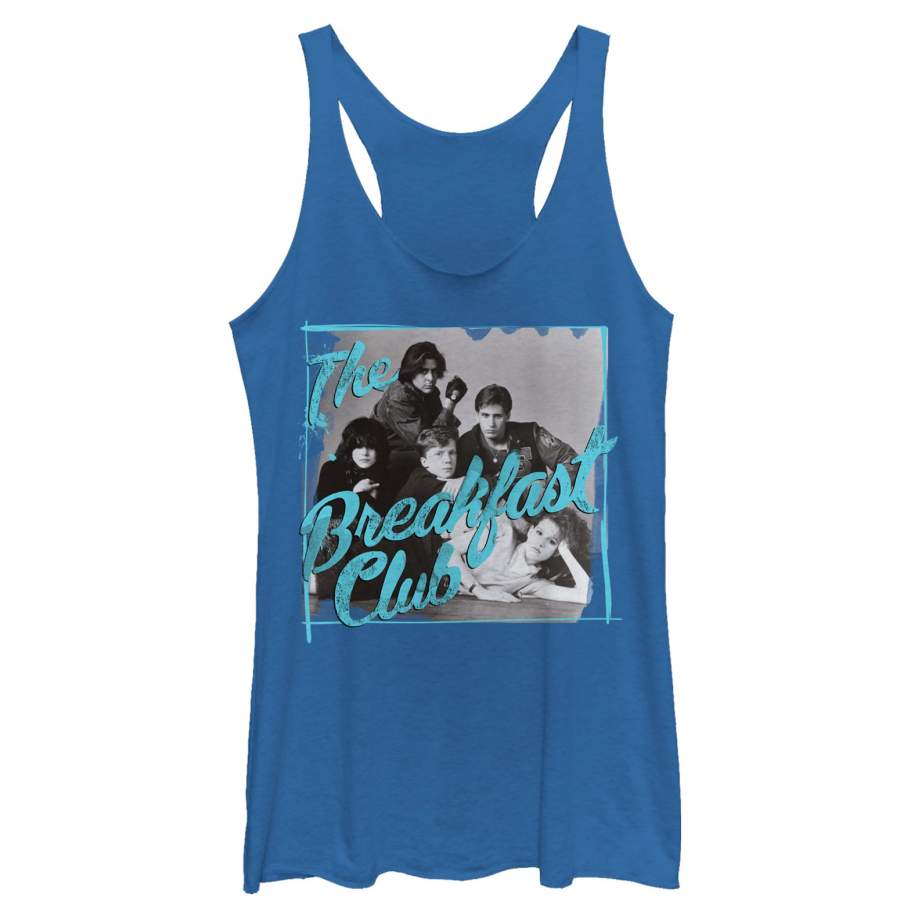 The Breakfast Club Women’s Grayscale Character Pose  Racerback Tank