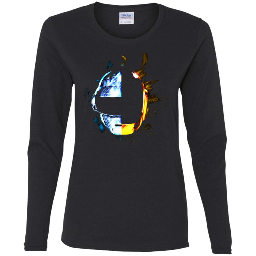 AGR Daft Punk Helmet Ladies’ Cotton LS T-Shirt