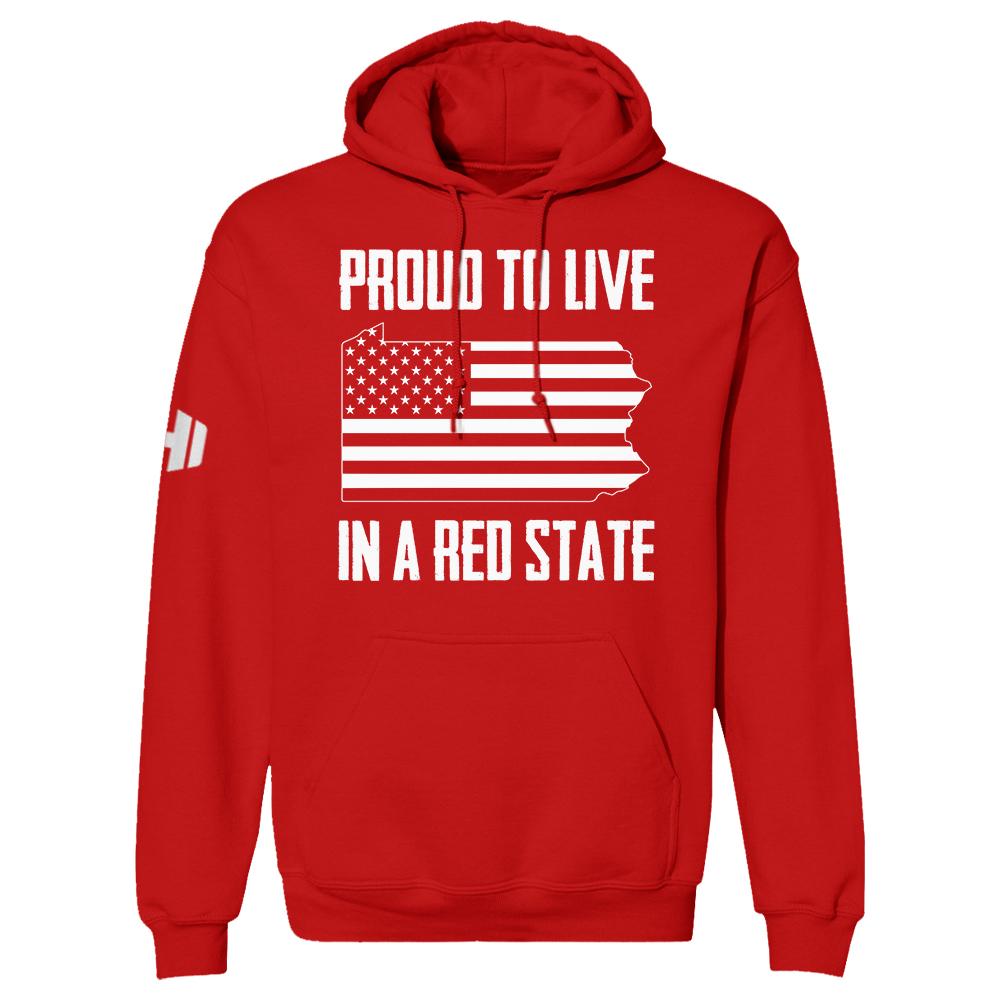 Proud To Live In A Red State – Pennsylvania Hoodie – Johnwix