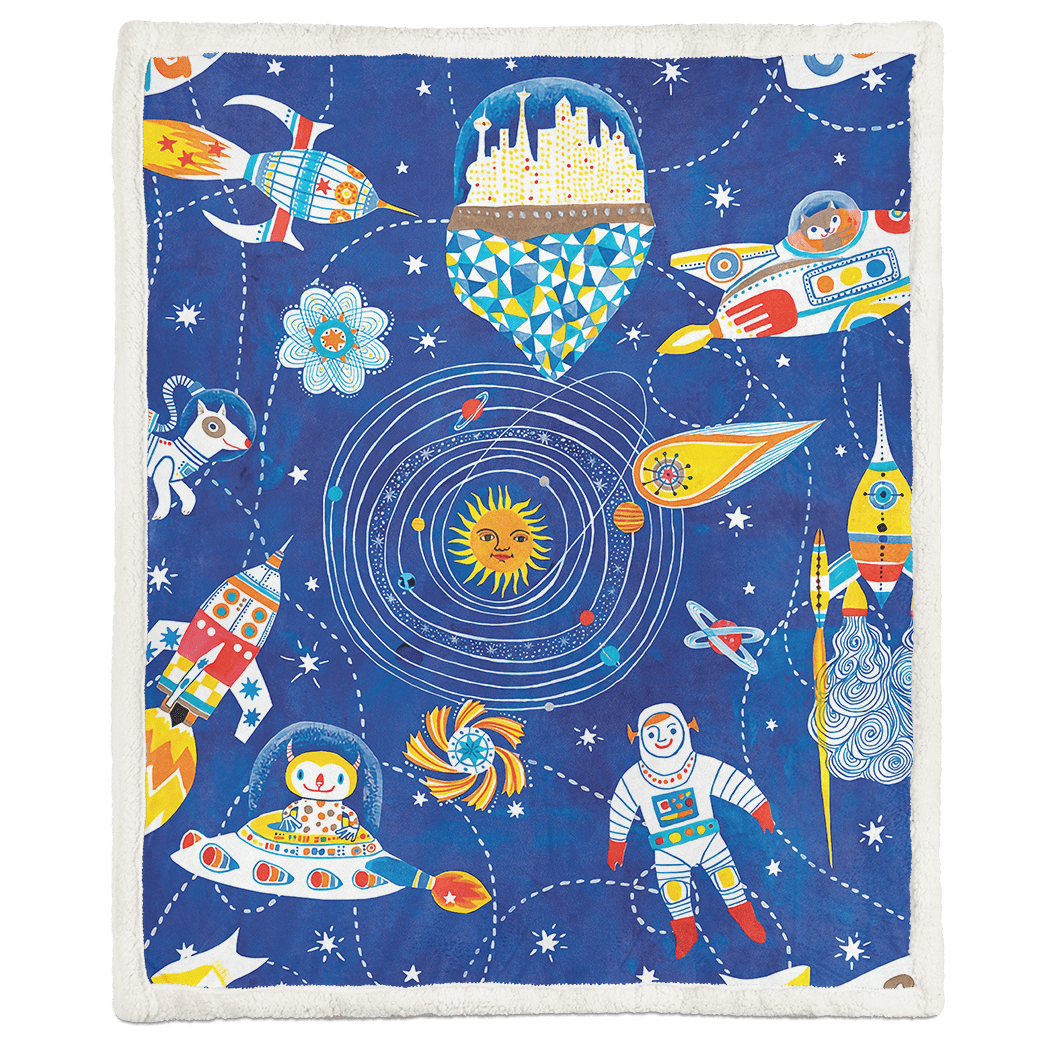 Casespring Space City Custom Soft Blanket