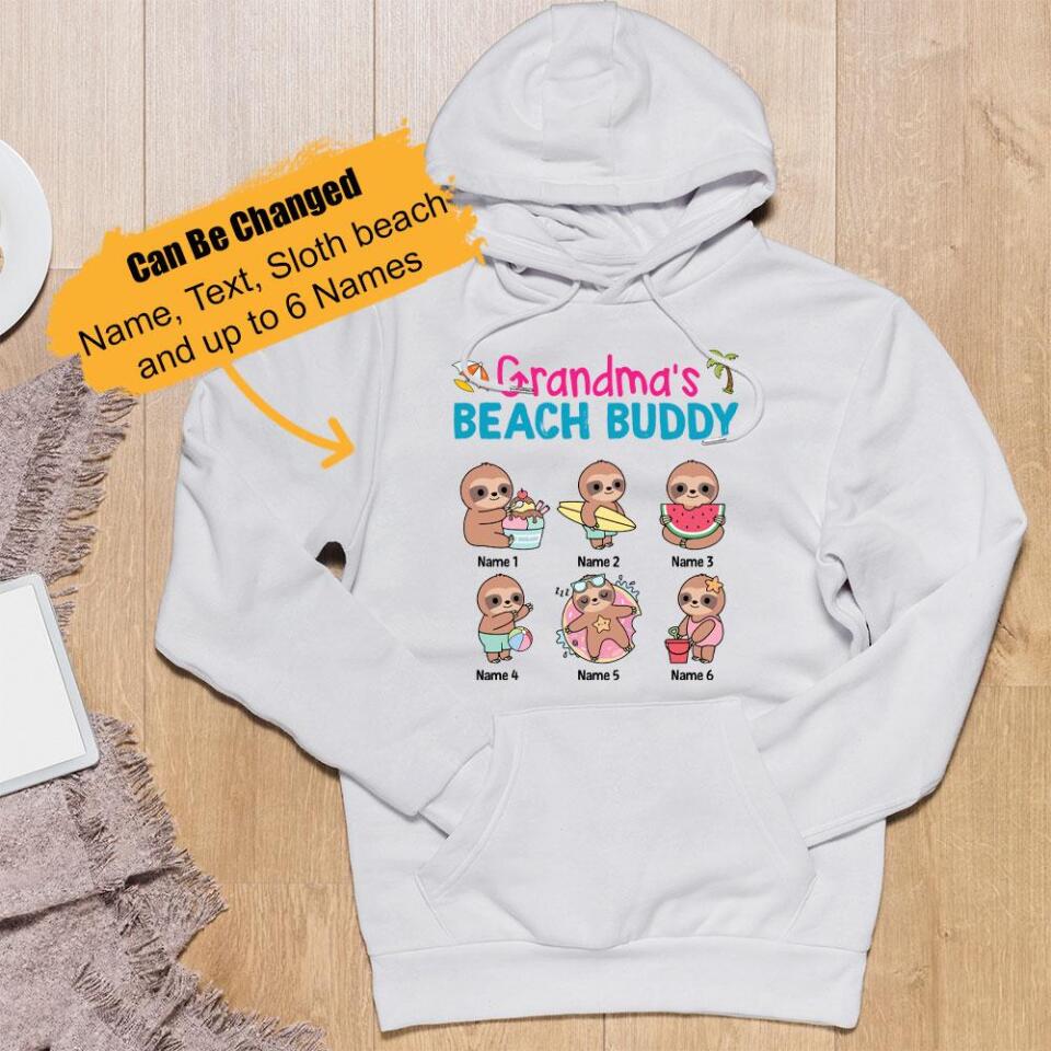 Personalized Mom Grandma Hoodie, Summer Beaach Gift – Trending Personalized