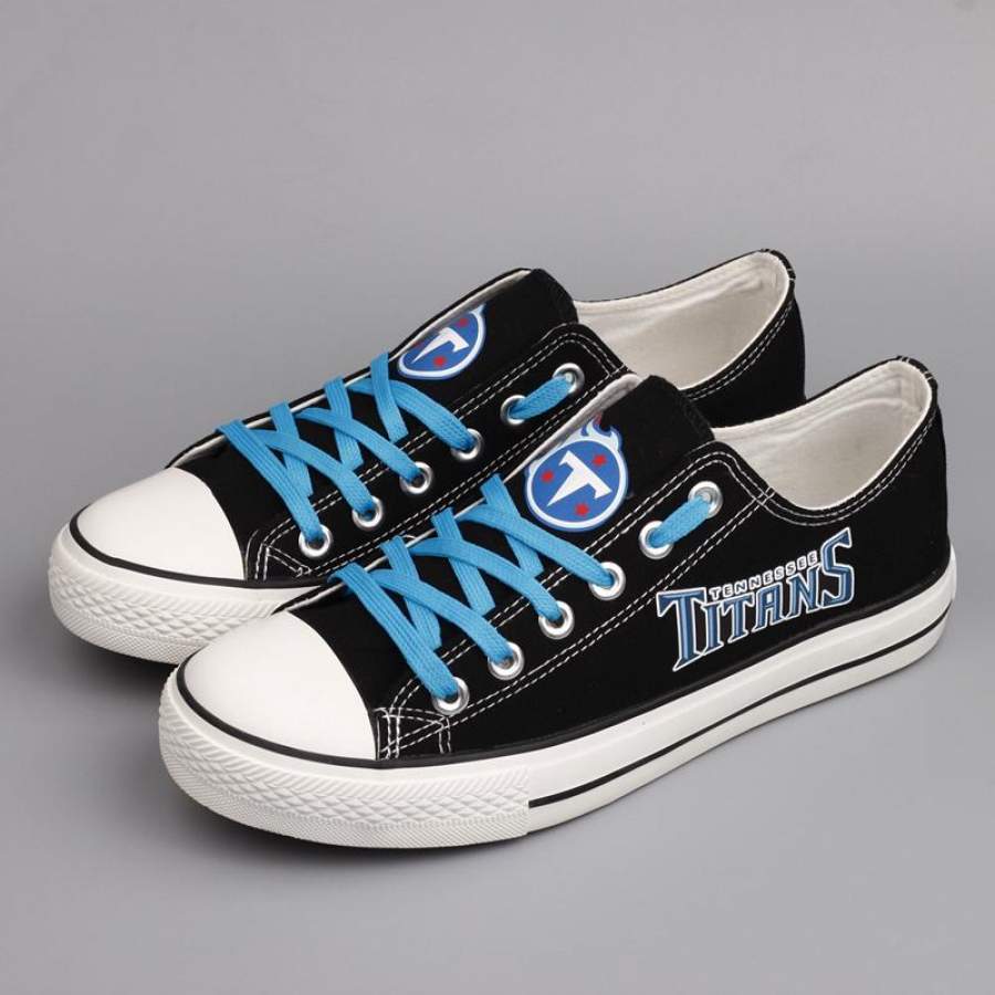 Tennessee Titans Shoes Mens Low Top Canvas Shoes