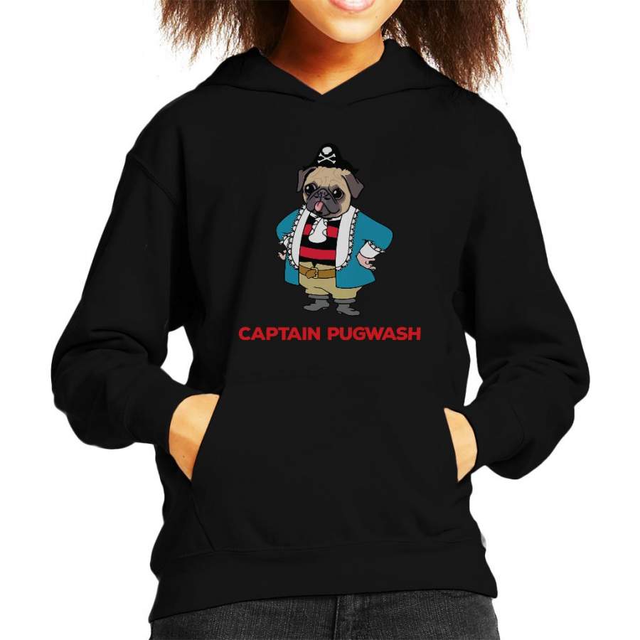 Captain Pugwash Pug Face Kid’s Hooded Sweatshirt