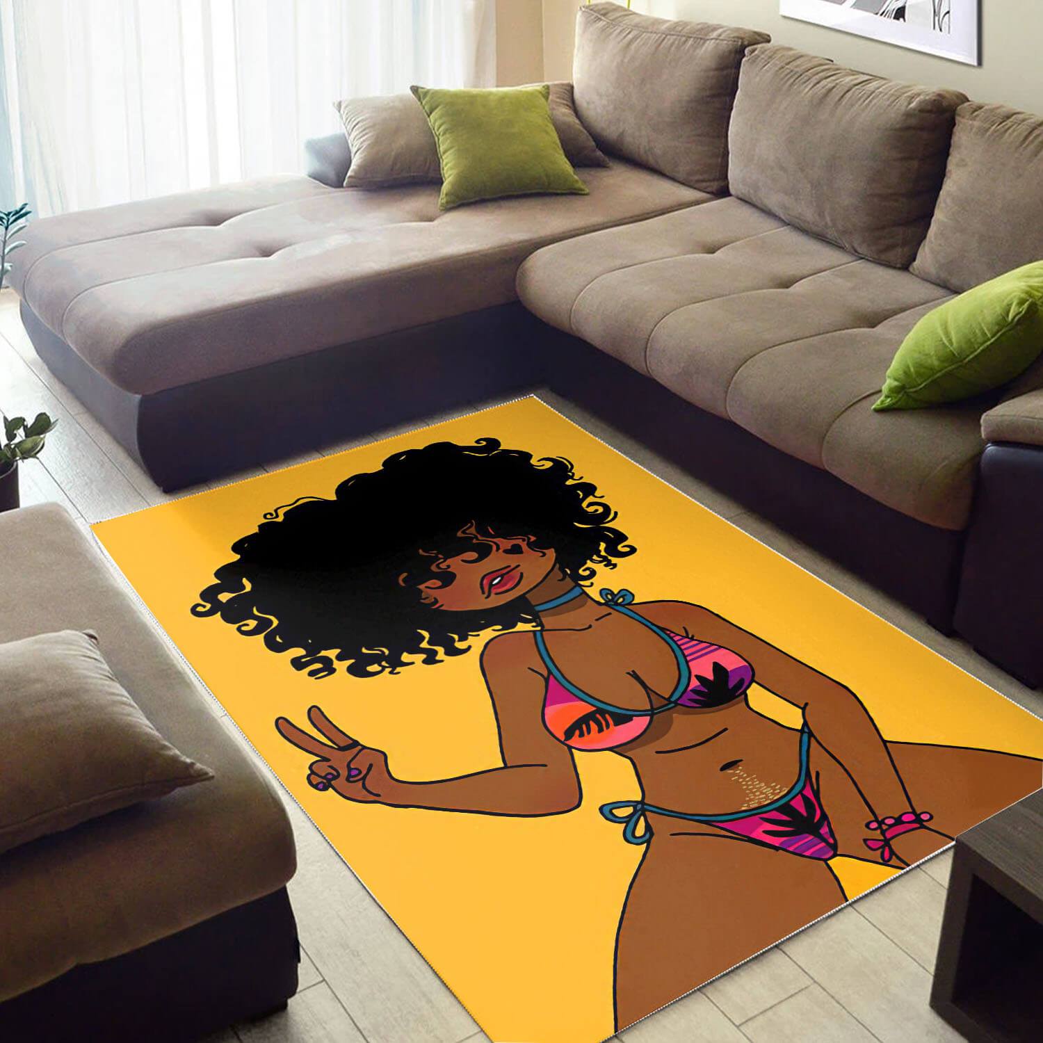 African American Area Rugs Pretty Melanin Beauty Girl African Themed Area Rugs Modern African Themed Living Room BPS41835