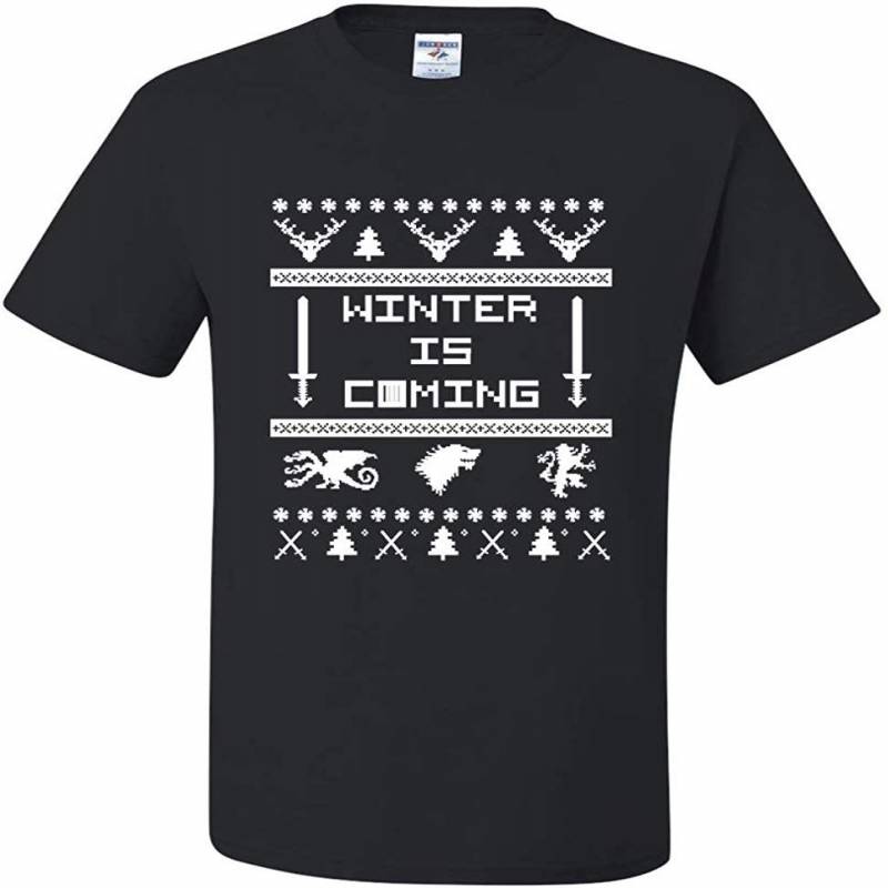 Ugly Christmas T-shirt Winter Is Coming Men’s Tee Shirt