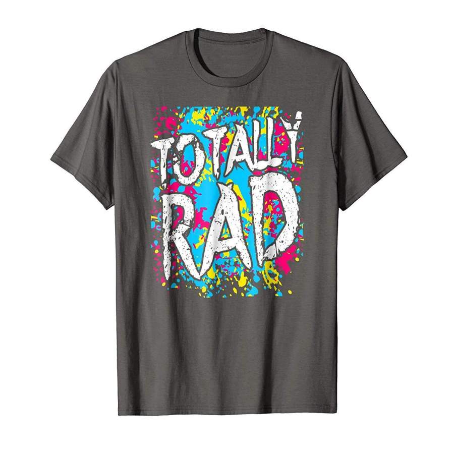 70s Vintage Totally Rad Tshirt 80s Costume Men Women T-Shirt