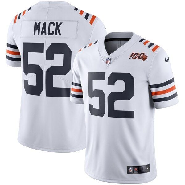 Khalil Mack Chicago Bears 2019 100Th Season Alternate Classic Limited Jersey White 2019